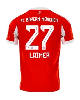 Bayern Munich Konrad Laimer #27 Maglia Gara Casa Repliche 2025-26 Maniche Corte
